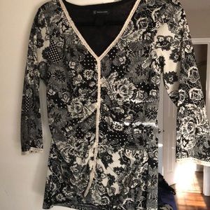 Mixed pattern blouse from INC!